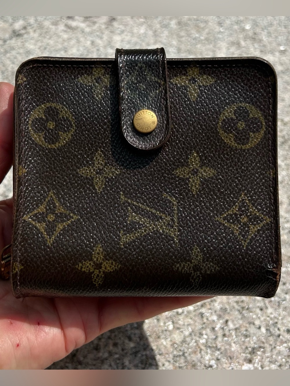 Louis Vuitton Monogram Canvas Key & Card Holder in Brown and Gold